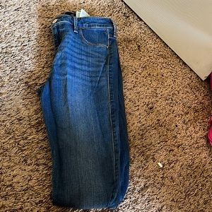 High waisted stretch skinny jeans